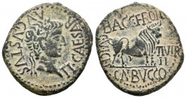 Celsa. As. 27 a.C.-14 d.C. Velilla del Ebro (Zaragoza). (Abh-819). (Acip-3170). Ae. 12,82 g. Buen ejemplar. EBC. Est...200,00.
