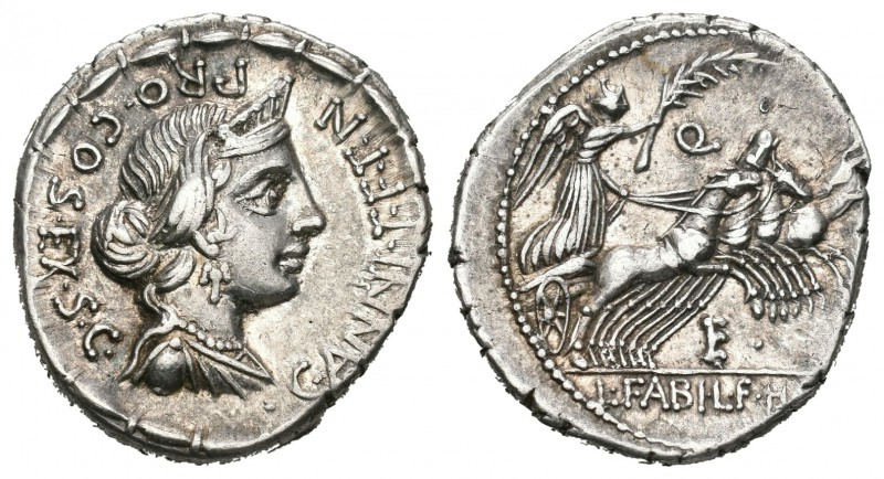 Annia. Denario. 82-81 a.C. Hispania. (Ffc-141). (Craw-366/2b). (Cal-119). Anv.: ...