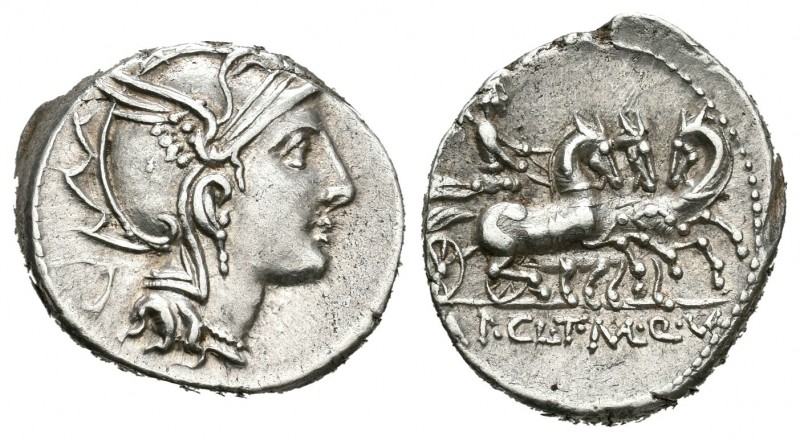 Claudia. Denario. 110-109 a.C. Roma. (Ffc-564). (Craw-299/1). (Cal-423). Anv.: C...