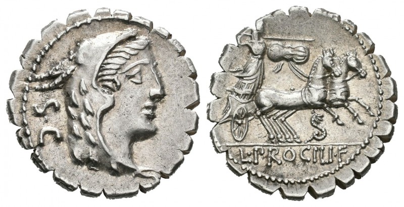 Procilia. Denario. 80 a.C. Roma. (Ffc-1083). (Craw-379/1). (Cal-1226). Anv.: Cab...