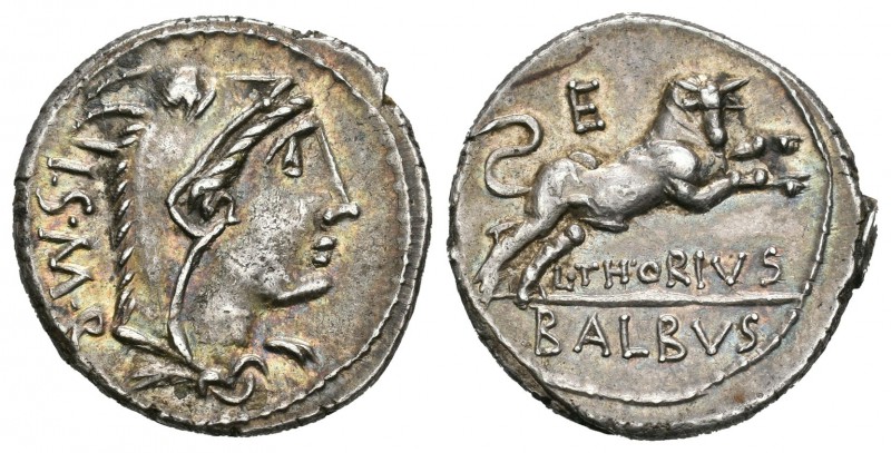 Thoria. Denario. 105 a.C. Norte de Italia. (Ffc-1141). (Craw-316/1). (Cal-1300)....