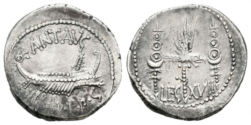 Marco Antonio. Denario. 32-31 a.C. Ceca volante. (Ffc-52). (Craw-544/32). (Cal-1...