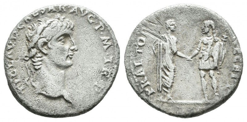 Claudio I. Denario. 41-42 d.C. Roma. (Spink-1847). (Ric-12). (Seaby-78). Anv.: T...