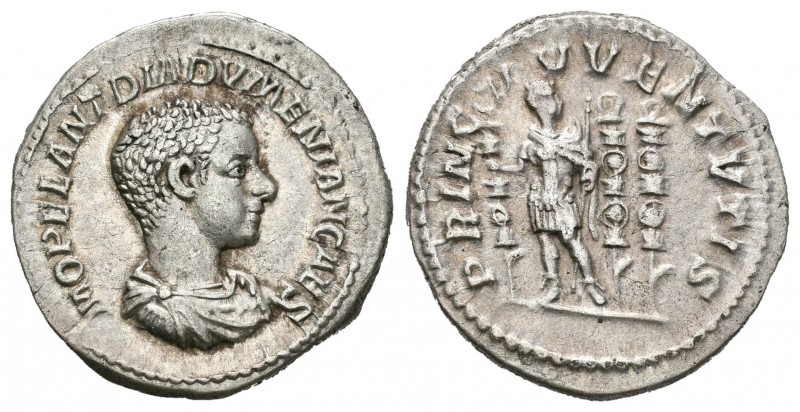 Diadumeniano. Denario. 217-18 d.C. Roma. (Spink-7449). (Ric-102). Rev.: PRINC IV...