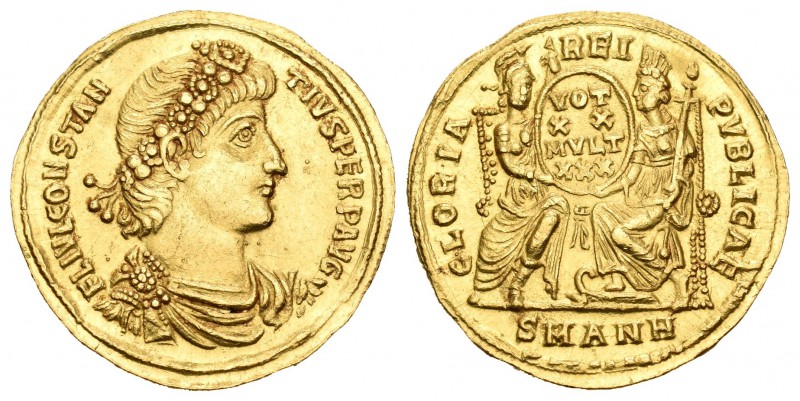 Constancio II. Sólido. 350 d.C. Antioquía. (Spink-17732). (Ric-80). (Ch-108). An...