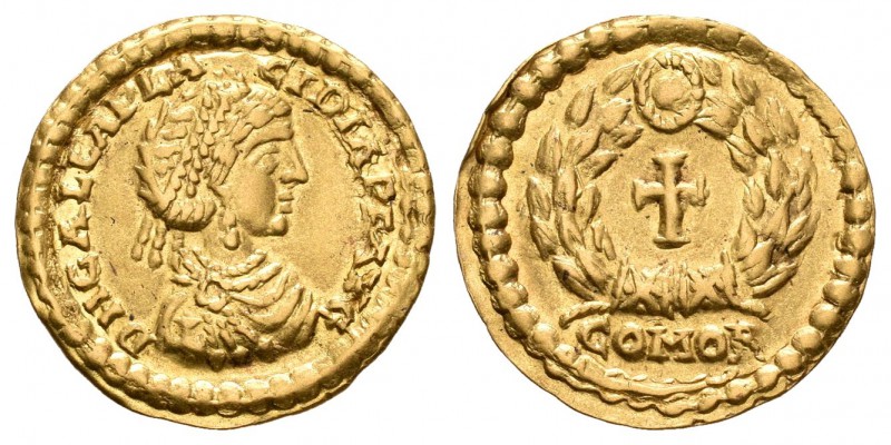 Galla Placidia. Tremissis. 455 d.C. Roma o Ravenna. (Ric-2062). (Depeyrot-47/9)....