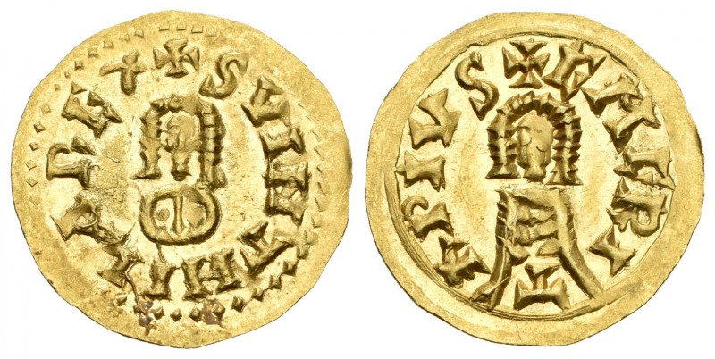Suinthila (621-631). Tremissis. Emérita (Mérida). (Cnv-327). Anv.: +SVINTHILAREX...