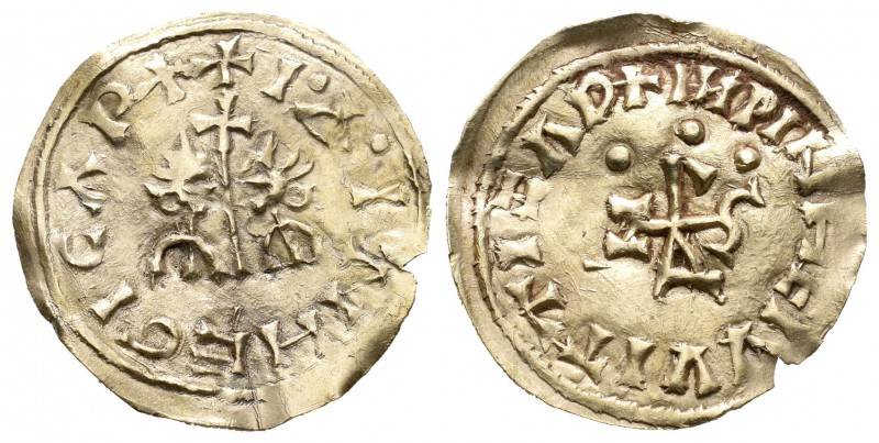 Egica y Witiza (698-702). Tremissis. Asidona (Medina Sidonia). (Cnv-555, mismo e...
