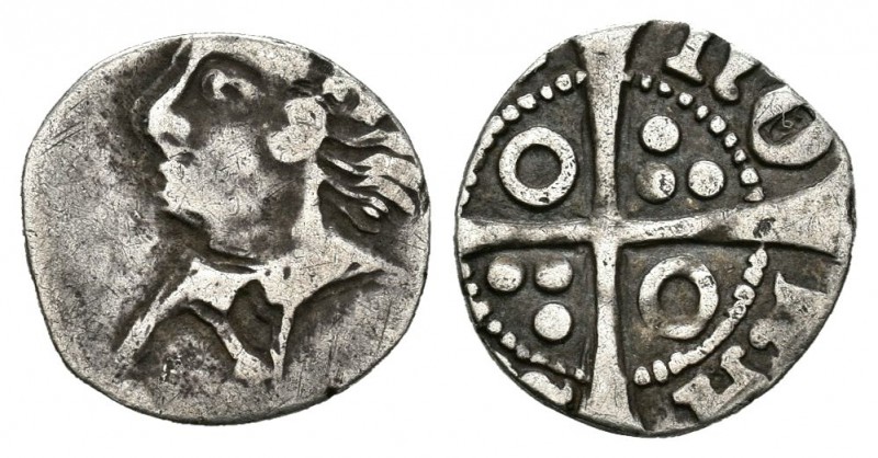 Corona de Aragón. Alfonso V (1416-1458). 1/3 croat. 1458-1479. (Cru-824). Ag. 0,...