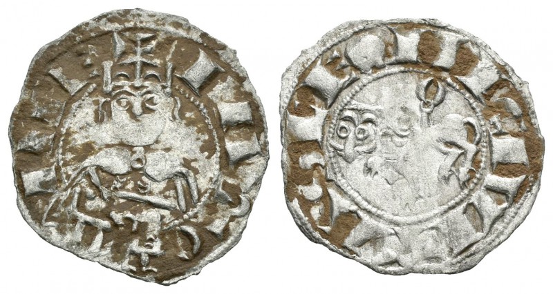 Reino de Castilla y León. Alfonso VII (1126-1157). Dinero. León. (Abm-81). (Baut...