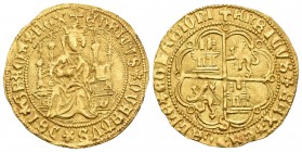 Reino de Castilla y León. Enrique IV (1454-1474). Enrique de la silla. Sevilla. (Abm-653). (Bautista-844). (Tauler-180). Anv.: +ENRICVS QVARTVS DEI GR...