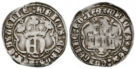 Reino de Castilla y León. Enrique IV (1454-1474). 1/2 real. Cuenca. (Abm-697). Anv.: ENRICVS CARTVS REX CASTELLE. Rev.: ENRICVS REX CASTELLE ET LEG. A...