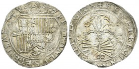 Fernando e Isabel (1474-1504). 4 reales. Sevilla. (Cal-211). Ag. 13,68 g. Ensayador d cuadrada. Atractiva. EBC+. Est...240,00.