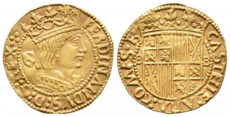 Fernando II (1479-1516). Principado. Barcelona. (Cal-38). (Tau-341). Anv.: FERNA...