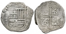 Felipe II (1556-1598). 4 reales. 1594. Granada. F. (Cal-302). Ag. 11,24 g. Rara. MBC. Est...250,00.