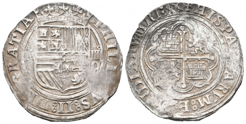Felipe II (1556-1598). 4 reales. México. O. (Cal-336). Ag. 13,55 g. Ceca a izqui...