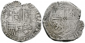 Felipe II (1556-1598). 4 reales. Potosí. R. (Cal-346). Ag. 13,75 g. MBC-. Est...220,00.