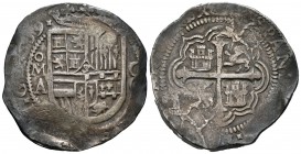 Felipe III (1598-1621). 8 reales. 1609. México. A. (Cal-90). Ag. 27,50 g. Fecha completa. Escasa. MBC. Est...320,00.
