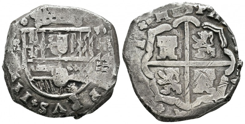 Felipe IV (1621-1665). 8 reales. (165)1. Madrid. A. (Cal-292). Ag. 27,74 g. Marc...