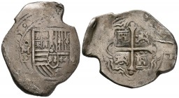 Felipe IV (1621-1665). 8 reales. 1655. México. P. (Cal-362). Ag. 27,05 g. Escasa. MBC-. Est...200,00.