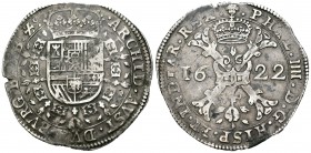 Felipe IV (1621-1665). Patagón. 1622. Bruselas. (Vanhoudt-645). (Delm-295). (Vic-996). Ag. 27,74 g. MBC+. Est...200,00.