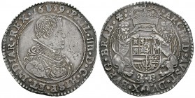 Felipe IV (1621-1665). Ducatón. 1659. Amberes. (Vic-1247). Ag. 32,52 g. MBC+. Est...200,00.