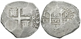 Carlos II (1665-1700). 8 reales. 1685. Lima. R. (Cal-228). 27,23 g. Visible parte del nombre del rey. MBC-. Est...275,00.