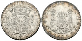 Carlos III (1759-1788). 8 reales. 1761. México. MM. (Cal-888). Ag. 26,89 g. EBC-. Est...240,00.