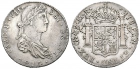 Fernando VII (1808-1833). 4 reales. 1814. Guadalajara. MR. (Cal-718). Ag. 13,10 g. Muy escasa. MBC+. Est...160,00.