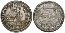 Austria. Leopold I. Thaler. 1632. Hall. (Km-783). (Dav-3338). Ag. 28,65 g. Buen ejemplar. Atractiva. EBC. Est...180,00.
