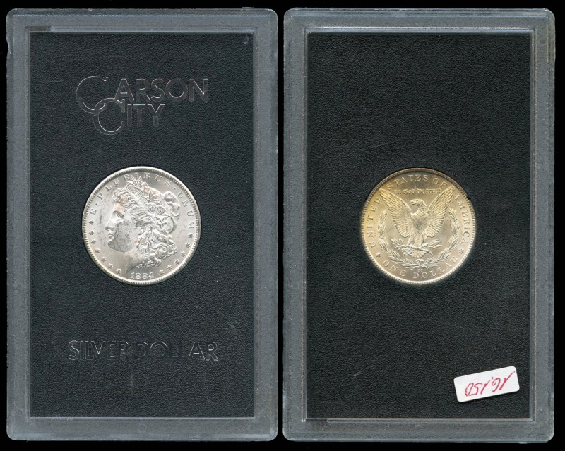 Estados Unidos. 1 dollar. 1884. Carson City. CC. (Km-110). Ag. En su estuche ori...
