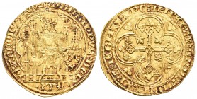 Francia. Philippe VI de Valois. Ecu d´or. Sin Fecha. (Ciani-283). (Duplessy-249A). Au. 4,49 g. 2ª emisión. xGRAx. MBC+. Est...600,00.