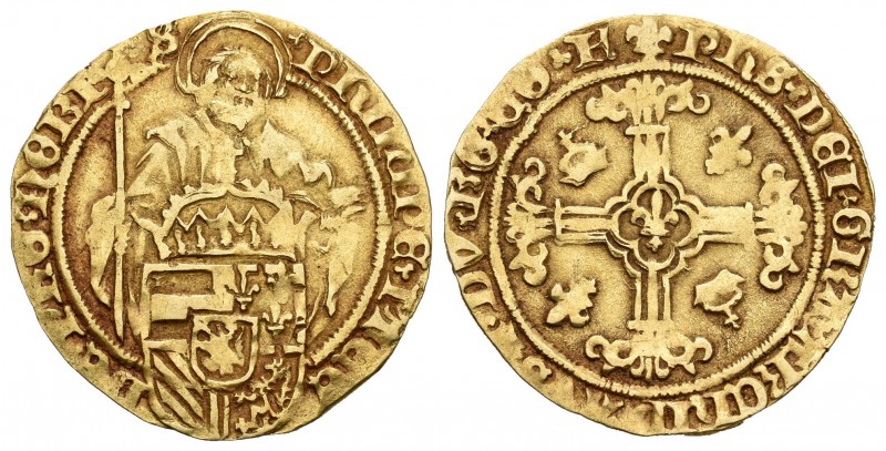 Países Bajos. Felipe el Hermoso. Florín de San Felipe. (1482-1506). Brujas. (Van...