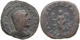 Roman Empire Æ Sestertius - Philip I (AD 244-249)
20.10g. 32mm. F/F. 