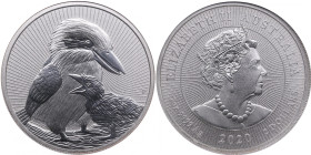 Australia 2 Dollars 2020 P - Mother & Baby Kookaburra - NGC MS 69
Splendid exemplar.