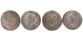 Austria 3 Kreuzer 1669 & 1670 - Leopold I (1657-1705) (2)
Various condition. Beautiful pair.