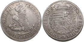 Austria, Tyrol Taler ND - Hall - Ferdinand II (1564-1595)
28.13g. XF/XF+. Some luster. DAV 8097.