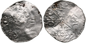 Belgium, Celles AR Denier - Heinrich III (1039-1056)
0.84g. XF/XF. Rare!