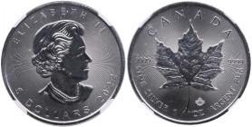Canada 5 Dollars 2022 - Maple Leaf - NGC MS 69
First Releases.