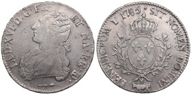 France 1 Écu 1785 - Louis XVI (1774-1792)
29.11g. VF/XF. Some mint luster. 