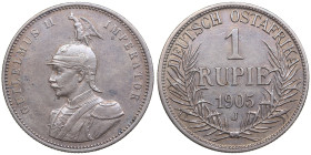 German East Africa 1 Rupie 1905 J - Wilhelm II (1888-1918)
11.59g. XF/AU. Some luster. J. 722.
