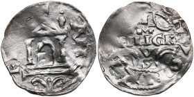 Germany, Köln AR Pfennig - Erzbischof Pilgrim 1021-1036 and Kaiser Konrad II (1027-1039)
1.30g. VF/VF. 