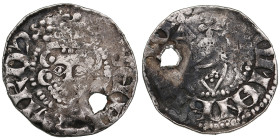 Germany, Lippe-Detmold Blomberg, Pfennig, Bernhard III (1229-1265)
0.96g. VG/VG. With a hole.