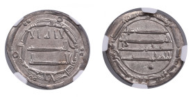 Abbasid, al-Mahdi, Madinat al-Salam 162 AH. AR Dirham - NGC MS 61
Charming lustrous exemplar. 