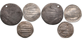 Small group of Islamic coins: Abbasid & Samanid Dirhams (3)
Various condition. Imitation of Samanid AR dirham, Isma'il b. Ahmad. Citing al-Mu`tadid. T...