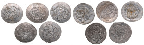 Arab-Sassanian, Tabaristan AR Hemidrachm - Anonymous “APZWT” (“Afzut”) type (AD 780-793) (5)
Mostly UNC. Very beautiful coins.