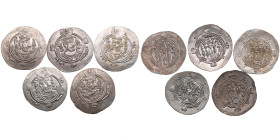 Arab-Sassanian, Tabaristan AR Hemidrachm - Anonymous “APZWT” (“Afzut”) type (AD 780-793) (5)
Mostly UNC.