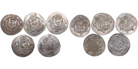Arab-Sassanian, Tabaristan AR Hemidrachm - Anonymous “APZWT” (“Afzut”) type (AD 780-793) (5)
Mostly UNC.