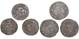 Reval Schilling 1540, 1542 Hermann Brüggenei-Hasenkamp (1535-1549) (3)
Various condition. 