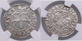 Reval Ferding 1554 - Heinrich von Galen (1551-1557) - NGC MS 61
Only three coins certified finer by NGC. Gorgeous lustrous specimen. Haljak 162a.